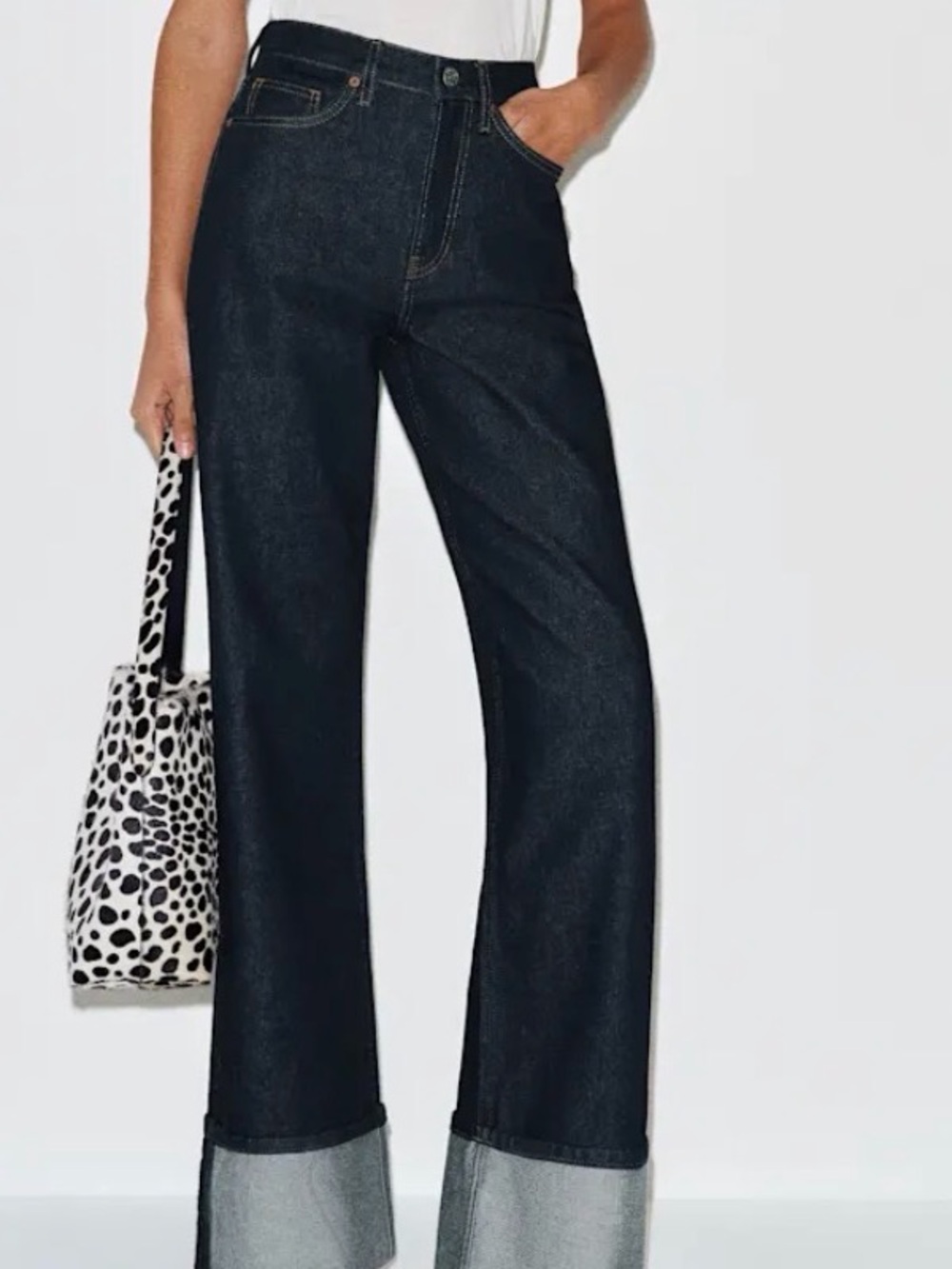 Reformation Cary High Rise Slouchy Wide Leg Jeans Blue - Size 27
